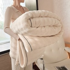 룸엑스 소프트 극세사 밀크 담요 사계절용