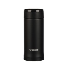 조지루시 진공 스테인리스 스틸 휴대용 오피스 보온보냉텀블러 SM-AZE35, 블랙, 360ml