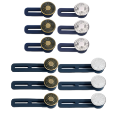 펴나나다 바지 허리늘리기 요술단추, 12개, 1단+2단