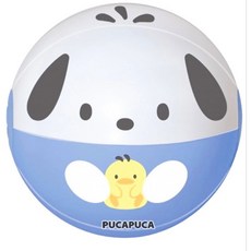 韓國卡通沙灘球 充氣海灘玩具球 三麗鷗 吉伊卡哇 寶可夢 鯊魚寶寶 蠟筆小新Pororo Loopy, 1個, 帕恰狗, 帕恰狗, 40cm