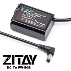 三重 希鐵 ZITAY DC 轉 FW-50 假電池 for A6000 A6400 A6500, 1個, 無鎖