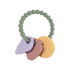 DFMEI 兒童食品級矽膠手環牙膠, 1個, 如圖, 水果款