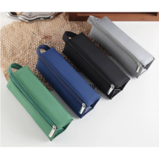 [인사이드몰] 대용량 레이어 필통 파우치 180도 필통 천 심플 봉제 펜케이스 초등학생 중학생 고등학생 대학생, 1개, 아이보리