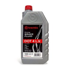油工廠 BREMBO PRIME BRAKE FLUID DOT 4 L.V. 1L 低黏度煞車油 高性能車輛適用 確保行車安全, 1個, L 54 210