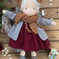 棉身華德夫娃娃公仔 藝術家手工製作迷你換裝DIY玩偶, #45棉身, 1個