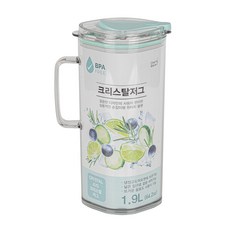 셰프웨어 트라이탄 크리스탈저그 (민트) 물병, 1개, 1.9L