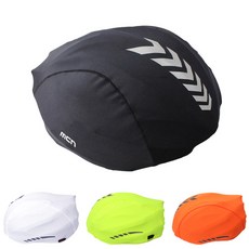 MCN 자전거 방풍 헬멧 커버 겨울 방한 3M 리플렉터, 방풍 헬멧 커버 (화이트), 1개