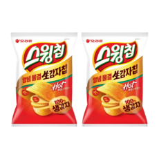 오리온 스윙칩 볶음고추장, 110g, 2개