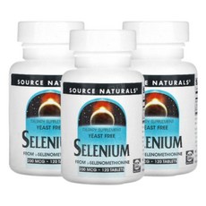 소스내츄럴 셀레늄 셀리니움 메티오닌 Selenium 200mcg 120정 3개