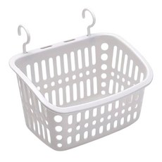 懸掛式浴室置物籃 置物架 收納架 儲物架 儲物盒 收納盒 置物盒 收納筐, 灰色, 1個