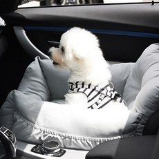 애견 반려동물 쿠션 카시트 펫 드라이브 lov+1139hb, 차콜