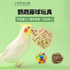 鸚鵡鳥尿不濕 虎皮玄鳳屎兜 飛行服 可調節, 1個, 藤球1個,虎皮