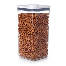 OXO 저장 용기 플라스틱 밀폐 5.7L 팝 컨테이너 빅 스퀘어 토르, 1개, 1개