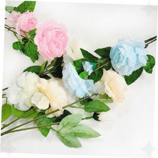 부착식 미니 조화 꽃다발 납골당 성묘용, 핑크, 1개