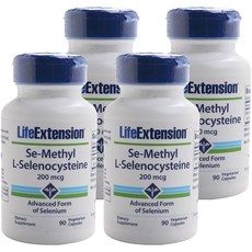 라이프익스텐션 시-메틸 L-셀레노시스테인 200mcg 베지테리안 캡슐, 90개입, 4개, 90정