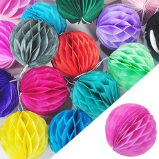 페이퍼허니컴볼6cm 핑크 낱개5개, 페이퍼허니컴볼(6cm) 핑크 낱개5개