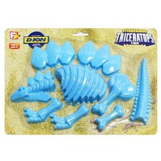 모래찍기 스테고사우르스 공룡 모양틀 점토놀이틀 미술키트 만들기교구 어린이집 몰드, 파랑, 132g, 1개