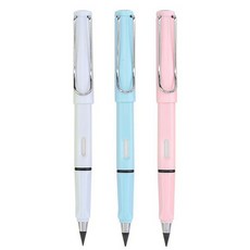 오래쓰는 무한 연필 3개세트 닳지않는 반영구 연필 샤프, 핑크, 3개