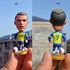 축구 선수 피규어 스포츠 팬 컬렉션 축구장 장식 인테리어 모형 기념 C_C롤리타 6.5cm 분해 인형, 1개