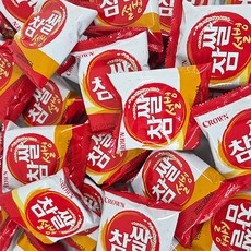 크라운 고소한 참쌀설병 어린이집 유치원 사무실 대용량 개별포장 간식, 9g, 75개