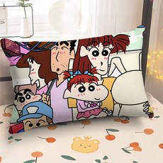 [짱구는 못말려 베개커버] 아동 어린이 베개 커버, 60x40cm (베개 없음), QKJ05