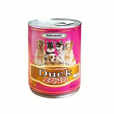 전견용 오리가 캔간식 400g 개 간식 오리 스낵 애완동물 사료 영양 훈련 용 고기, 본상품