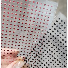 미니 하트스티커 네일스티커 SO-286, 1개, 5.레드