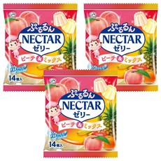 후지야 넥타 젤리 피치 & 믹스 14개입, 3개