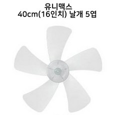 유니맥스 부속품 선풍기 날개 14인치 16인치 리모컨, 유니맥스 40cm(16인치) 날개 5엽
