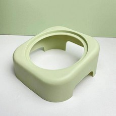 寵物碗架 不鏽鋼寵物碗 傾斜寵物食盆 防滑加厚 泰迪犬中小型犬貓咪碗, 1個, 單獨碗底座(綠色)