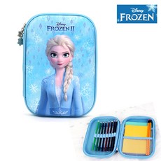 EVA 파우치 몬스터 남아 여아 신학기 학용품 인기캐릭터 아이선물 색연필통 초등학생필통 입체필통, 1개, 겨울왕국2엘사