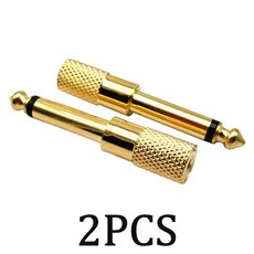 오디오잭 모노 오디오 마이크 어댑터 컨버터 Aux 케이블 금도금 s1 6.5mm 암에서 3.5mm 수컷, 3.5mm F to 6.35mm M, 1개