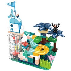 자동 구슬트랙 레일 구슬블럭 초등 어린이 블럭장난감, 1개