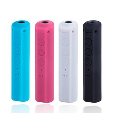 藍芽接收器 3.5mm音源轉接器 車用無線藍牙接收器, 白, 1個, F