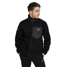 PUMA Essentials 蓬鬆抓絨夾克 黑色
