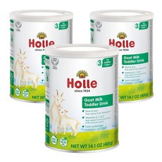 Holle 홀레 산양유 3단계 토들러 분유, 3개