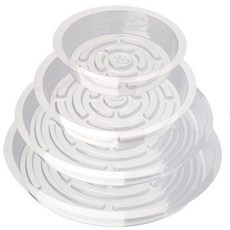 플랜테리어 투명 화분 받침대 원형 물받이 6인치 화분트레이 화분받침