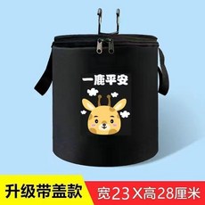 自行車車筐 前筐 電動車前置掛籃 通用車籃 前籃 折疊車車籃 車簍 單車籃子, 1個, 陞級加厚牛津佈+小鹿+墊闆掛鈎