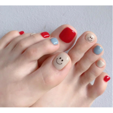 반짝몰 페디팁 17종 붙이는 셀프 패디, 1개, 스마일