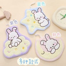 俏皮兔可愛擦手巾, 月亮兔子粉色, 1個