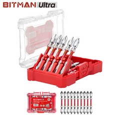 비트맨 울트라 65mm 비트 세트 10pcs 전동 드릴 드라이버 임팩 육각 토션 비트날, 1개