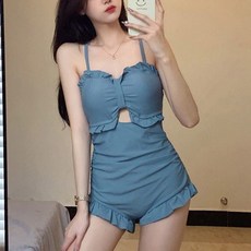 라이톰 프릴탑 볼레로 모노키니 원피스 수영복