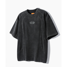 디미트리 블랙 DIMITRI BLACK VLAD 피그먼트 슬래쉬 반팔 티셔츠_차콜 VBD4TS01CH 338224