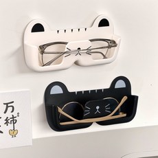 壁掛貓咪眼鏡收納展示架 可愛造型太陽鏡墨鏡陳列道具
