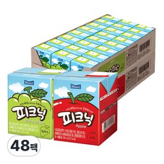 매일유업 피크닉 사과 200ml 24팩 + 피크닉 청포도 200ml 24팩, 48개