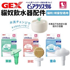 GEX 寵物濾心式飲水器配件 貓奴/視窗型適用, 1個, 雲朵57577