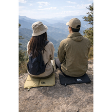 휴대용 접이식 캠핑 방석 방수 쿠션매트 등산 낚시 경기장 방석, 블랙+블랙