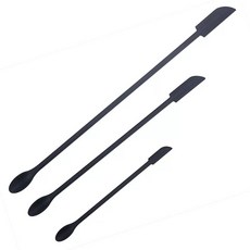 미니 실리콘 주걱 가제트 주방 핸들 긴 실리카 학 스크레이퍼 병, B. 블랙 3종 세트