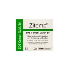 Prevest DenPro Zitemp ZOE Cement Quick Set Liquid - 10ml Powder, 1개, 20g