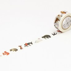 莫莫日貨 全新 日本原裝進口 mt x Alain Gree 北歐設計師 和紙膠帶 - 動物 MTALAN02, 1個